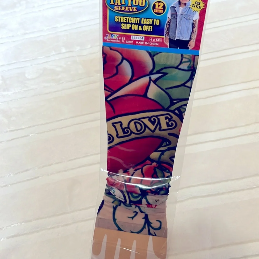 True Love Tattoo Sleeve 1 Pc. Stretchy Easy to Slip On & Off